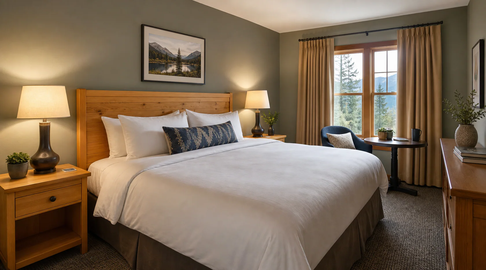 Warm king room preview