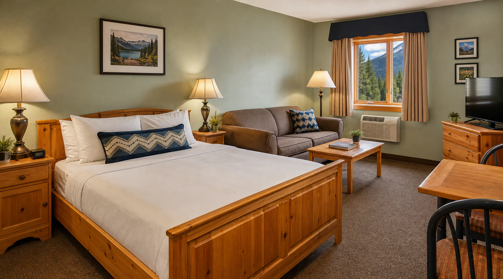 Warm suite room preview